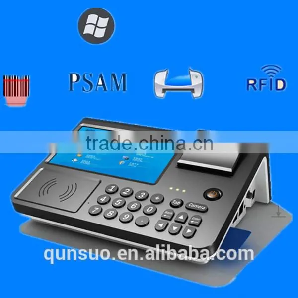 2014 hot latest wireless POS Mifare standard reader Android with printer,card reader,GSM