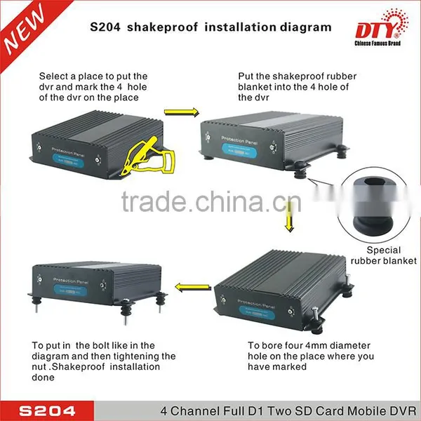 Mini 4CH SD Card 3G GPS WIFI Mobile School Bus Cctv System Dvr Recorder photo-6