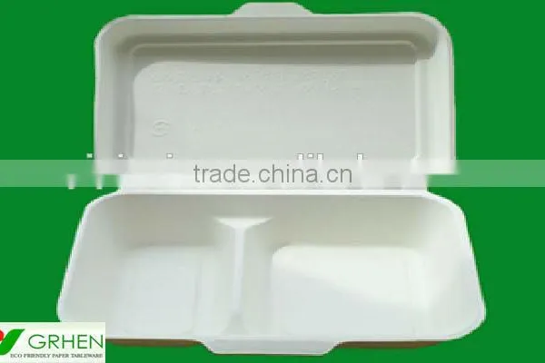 Hot Selling Best Quality Bagasse Disposable Biodegradable Hot Food Plate photo-3