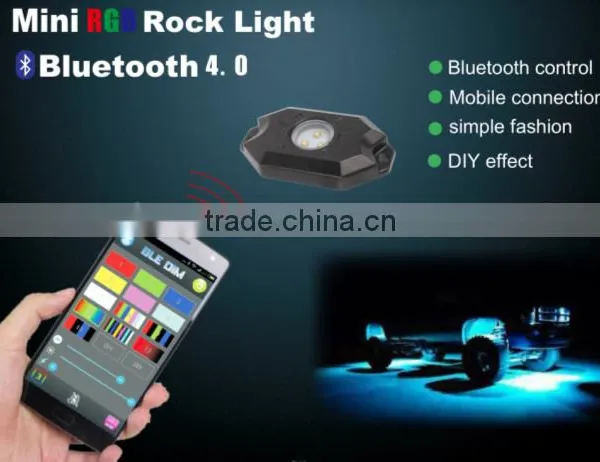Newest Best 9w Led Rock Light RGB Truck Light 6000k Offroad Led Road Light for UTV photo-5
