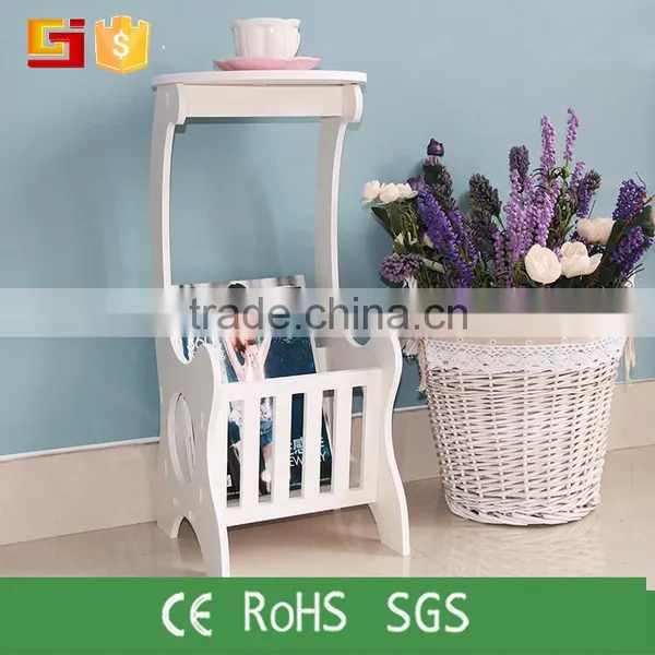 Livingroom Multifunctional WPC End Table Wooden Floor Standing End Table photo-3