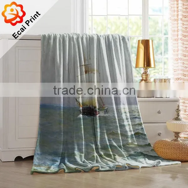 2016 Queen Size Printing Customize Polyester Blanket photo-2