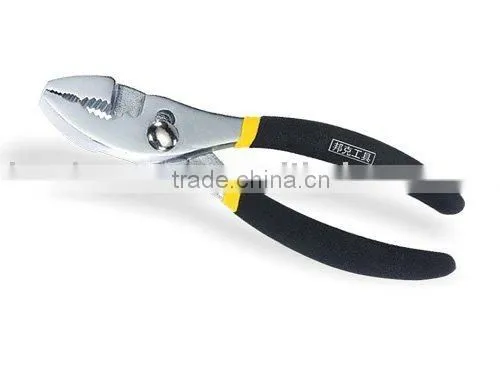 Slip Joint Pliers With Dipped Black Dual Plastic Handle