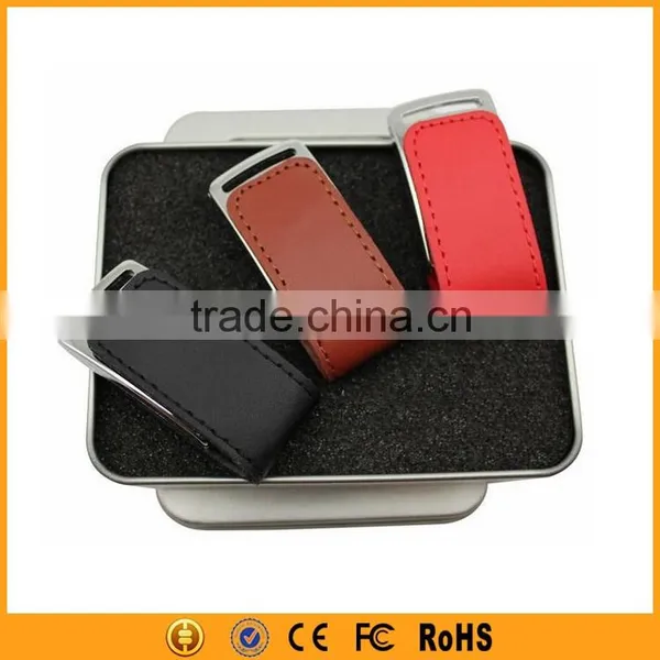 Top-grade Real Capacity Fashion Leather Usb Pen Drive Wholesale photo-4