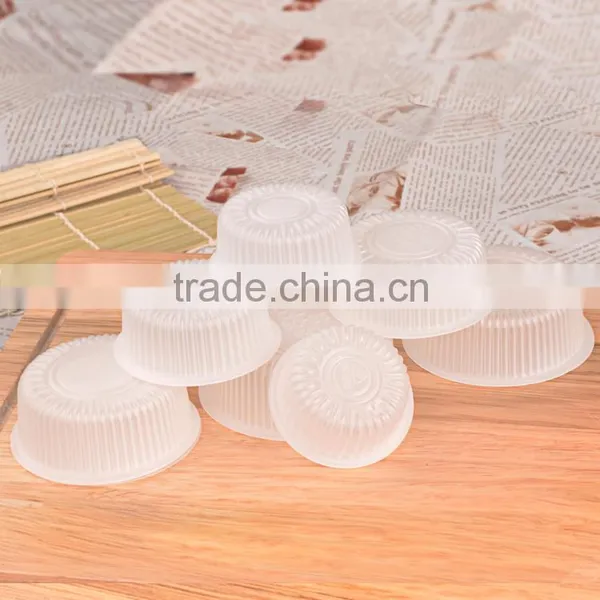 BAKEST PP Material Milky White Round Shape Mooncake Tray Muilt Size for Choose photo-2