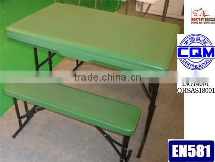 Plastic Folding Bench for 2 Perrson Used photo-2