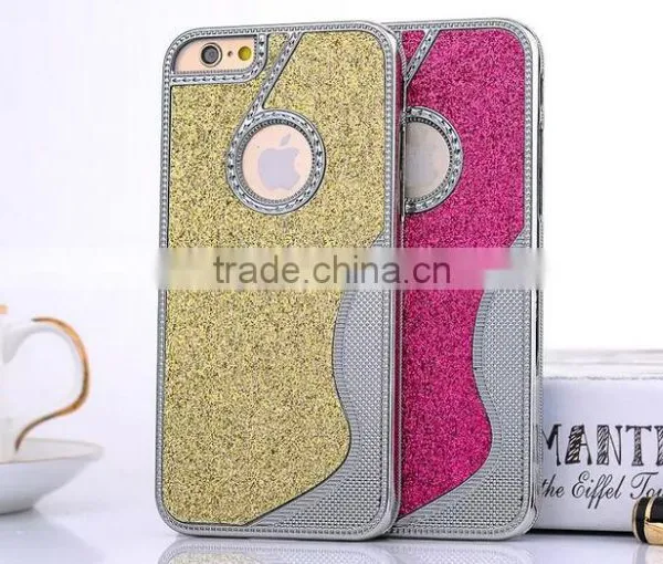 Fashion Silver Glit Case for Iphone 6 Metal Case for Iphone 6s Frosted Cover Mobile Phone Shell photo-3