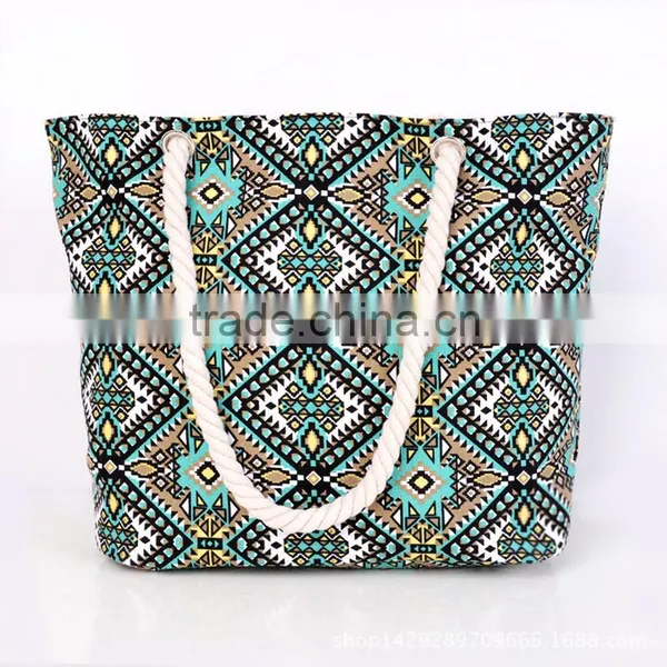 Hot Selling Cotton Canvas Tote Beach Bag Bulk photo-2