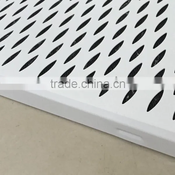 Soundabsorption 2x2 Leaf-shaped Perforated Aluminum 600x600 Strip False Ceiling For Building Construction Materials photo-2