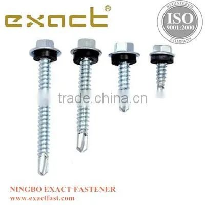Colored Hex Painted Head Self Drilling Screws With Rubber Washer Roofing Screw With Washer Rubber photo-4