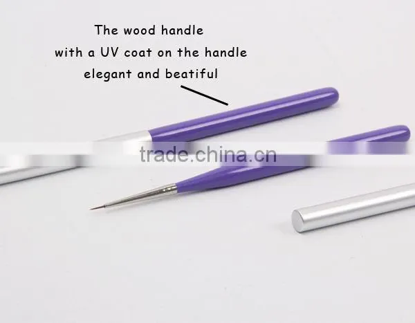 ANY Nail Art School Using Black Acrylic Handle Mini UV Gel Brush Cheap Price photo-4