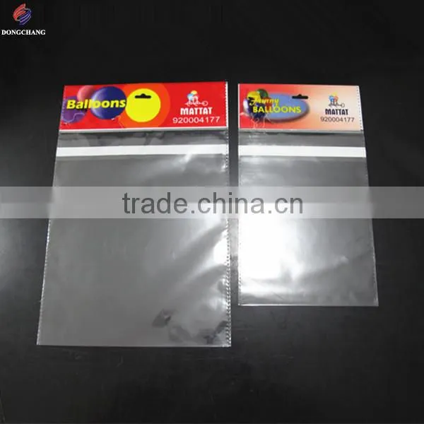 Custom Printed Bopp Header Plastic Bag With Euro Slot and Permanent Tape for Balloon Packaging photo-5