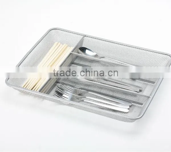 Black Metal Cutlery Tray/metal Wire Kitchen Organizer B82167 photo-2
