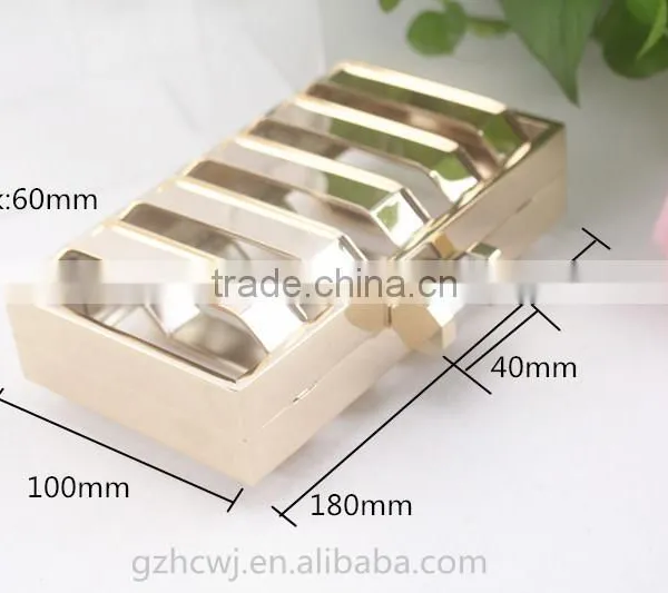 18*10 cm Metal Frame, Shiny Gold Metal Frame, Guangzhou Metal Purse Frame photo-2