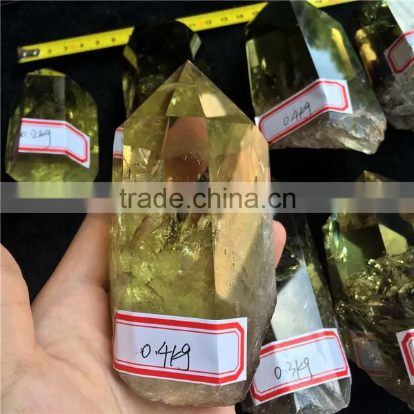 Natural Crystal Citrine Stone Wand Point Wholesale photo-4