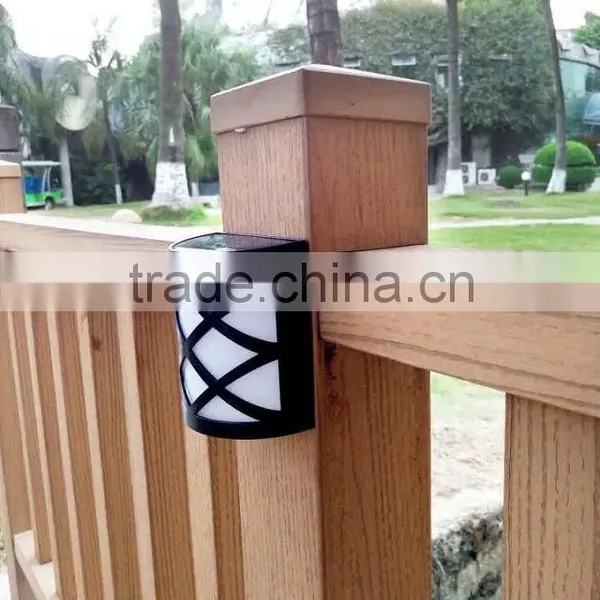 ABS PC Waterproof Black Solar Energy Charging Solar Light for Garden Street Courtyard