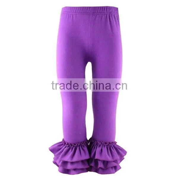 2016 Fall Boutique Girl Ruffled Pants Red Christmas Pants Wholesale Kids Ruffle Legging Baby Girl Ruffle Pants photo-4