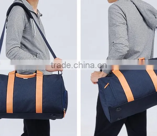 2016 OEM Men Vintage Quilted Travel Messenger Shoulder Crossbody Sport School Big Bag photo-3