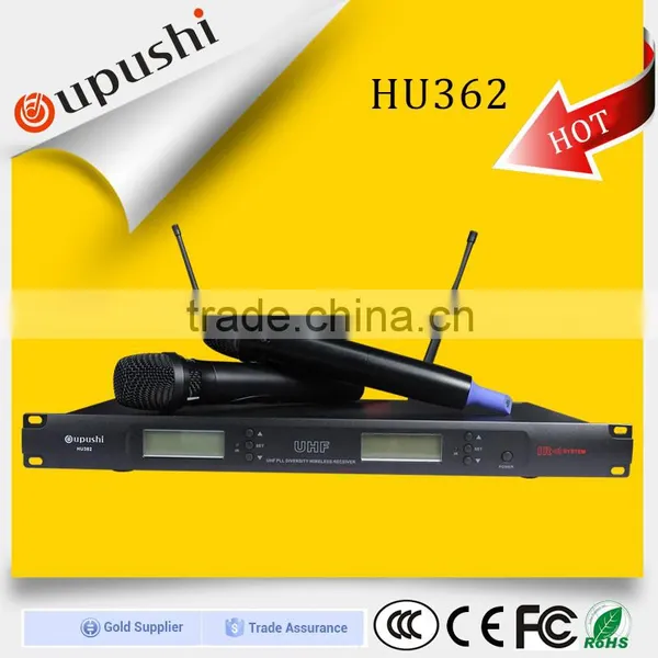High Quality Oupushi Karaoke Wireless UHF Microphone PRofessional Mic System