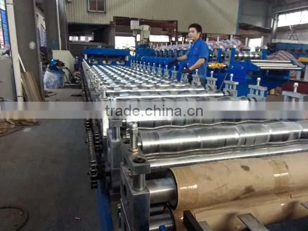 Roof Panel Roll Forming Machine,Corrugated Roof Sheet Making Machine,Metal Roofing Roll Forming Machine Product photo-2