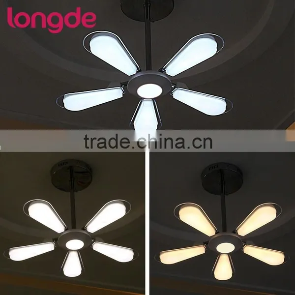 33W CCT Adjustable Retractable Fan Shape LED Ceiling Pendant Lamp With CE-LVD/EMC/RoHS/ Photo-Biological Safety