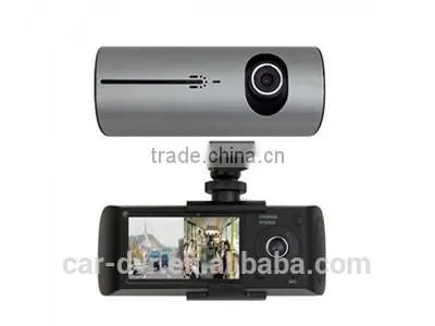 2.7 "TFT 140 Degree Wide Angle X3000 720p G-sensor GPS Dual Camera CE ROHS FCC Car Camera With Sim Card photo-3