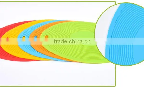 Colorful Round Non-Slip Heat Resistant Mat Coaster Cushion Placemat Kitchen Ware photo-3