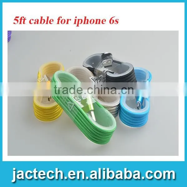 Durable Fabric Charger Cable for Iphone 6 6s photo-3