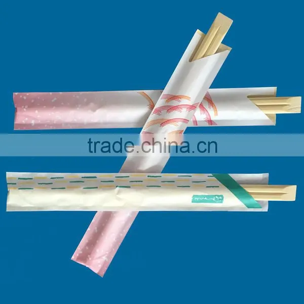 9" Disposable Tensoge Half Paper Bamboo Chopsticks for America photo-3