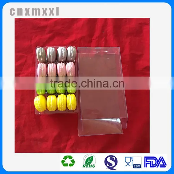 16 Pcs Clear Plastic Mcaron Box And Boxes Food Pacakging photo-5