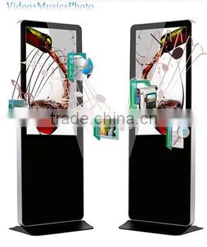 Marketing Advertising Equipment 42 Inch Indoor Floor Standing Android Touch Screen Digital Full hd Woode Kiosk photo-4