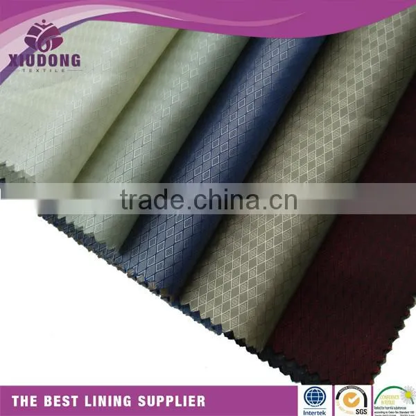 Polyester Taffeta Dobby Lining/jacquard Fabric for Suits