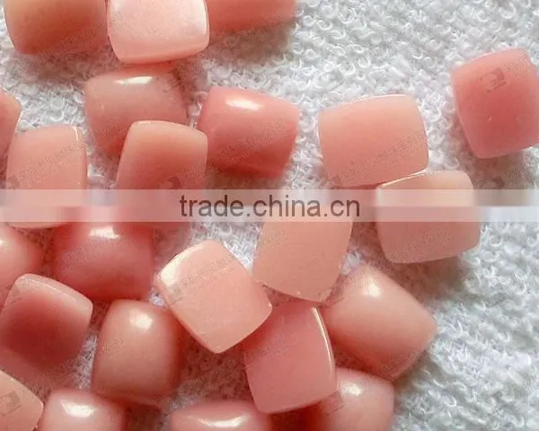 China Pink Opal Rectangle Cabochon for Bezel Jewelry photo-3