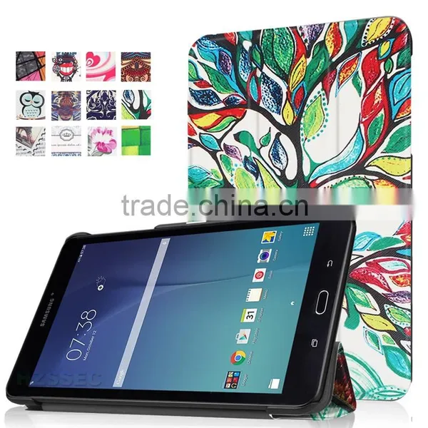 Protective Colorful pu Leather Case Printing Life Tree Pattren Case 8 Inch Tablet Case for Samsung Tab E8.0 photo-6