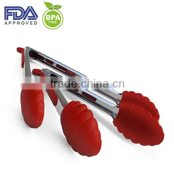 Silicone Small Kitchen Food Tong, Bread Tongs, Mini Food Tongs Best Seller photo-3