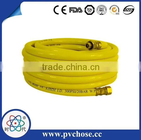 Black Fuel Hose Pipe / Reinforced Heavy Duty Pvc Air Hose / Pvc Braided Hose Pipe Air Pneumatic photo-2