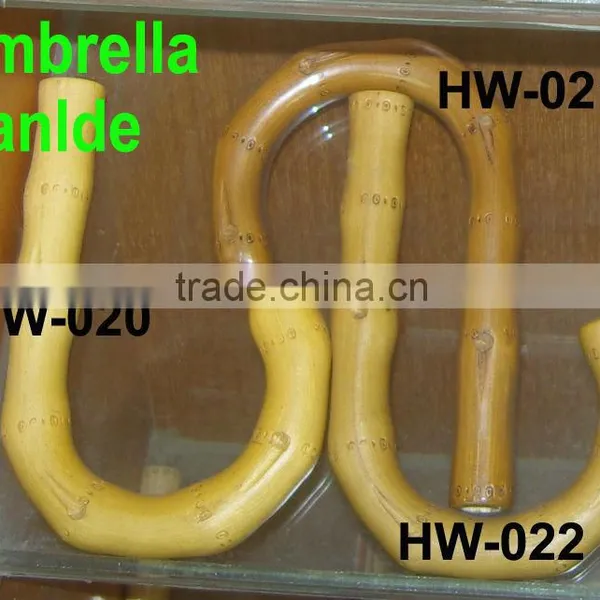 Umbrella Accessories Wooden Curve Handle for Umbrella