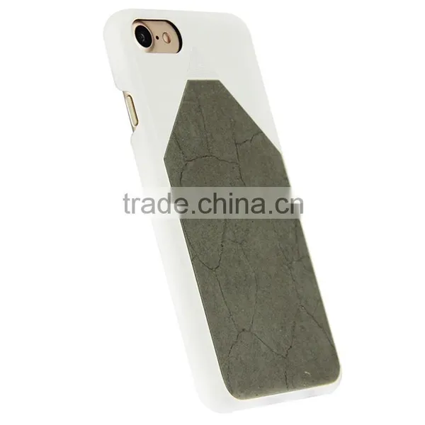 Factory Price Cement Phone Case With PC Frame Back Cover for Iphone 7 Case photo-4