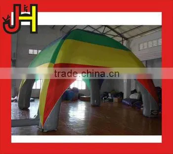 Factory Made PVC Tarpaulin Colorful Inflatable Spider Tent For Camping photo-3