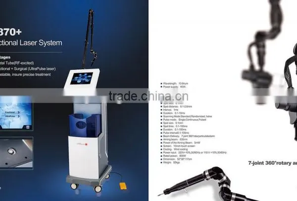 Carboxytherapy Collagen Stimulation Dermatology Laser 8.0 Inch Vertical Co2 Fractional Laser Equipment photo-5
