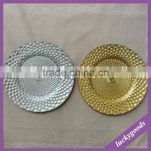 Wholesale Fancy Dishes Silver Gold Glass Dish Plate photo-4
