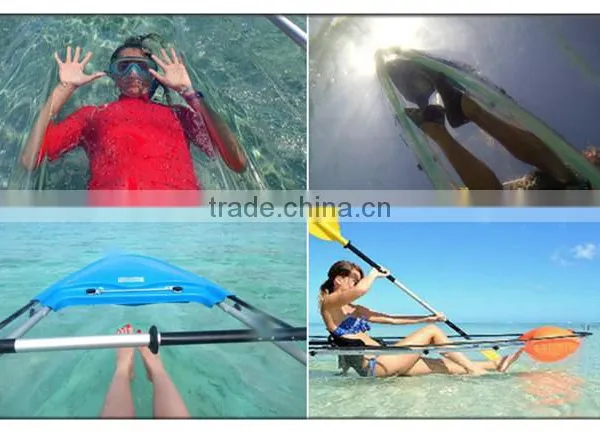 2 Person Clear Bottom Pedal Fish Kayak Made in China photo-4