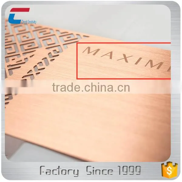 Engraved Gold Plated Stainless Steel Metal Business Cards photo-5