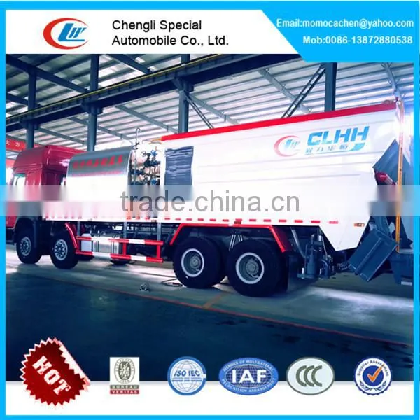 10000L Asphalt Tank 16cbm Gravel Bucket Synchronous Chip Sealer,construction Stone Chips With Howo Chassis photo-3