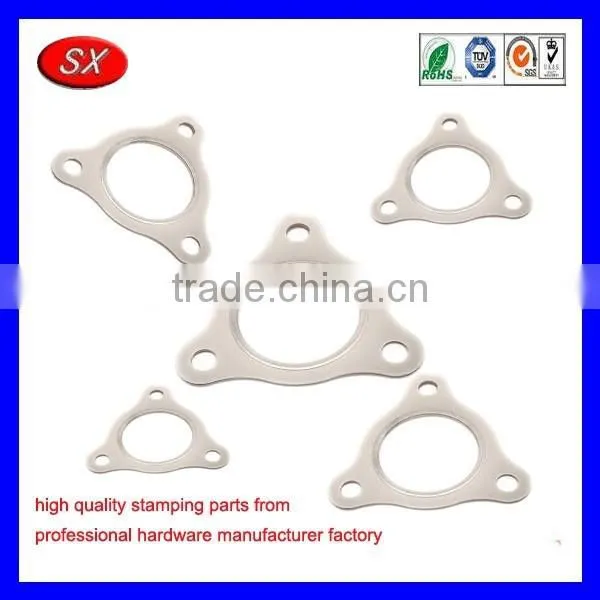 OEM 3 Bolts Gaskets Carbon Steel Nickel Plating Gasket Automotive Cover Part photo-2