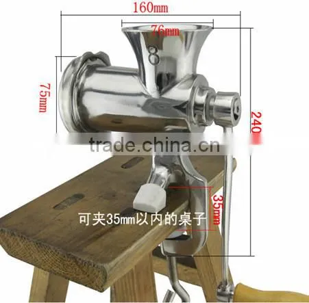 Hand Operate Cast Iron Electroplate Tinned 5# Manual Meat Grinder photo-4