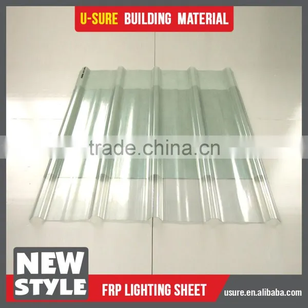 Fiberglass Reinforced Flexible Transparent Corrugated Plastic Roof Sheet photo-3