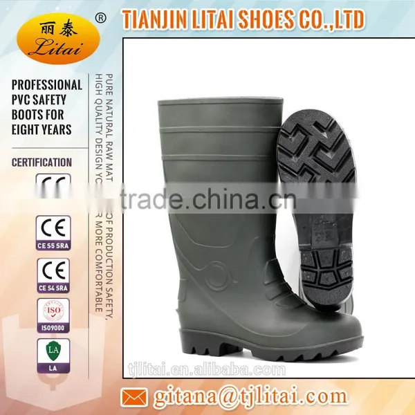 LiTai Dark Green Steel Toe Insert Safety Boots photo-2