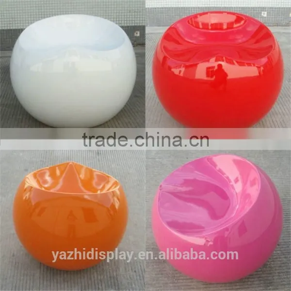Wholesale Modern Ball Fiberglass Stool Chair Price photo-3