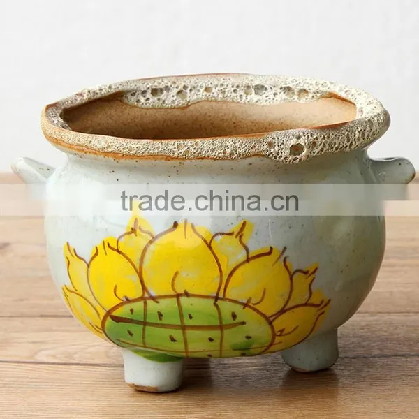 Attractive Hand-painted Cartoon Ceramic Flower Pot photo-5